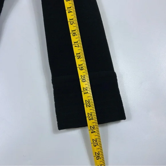 London Fog Womens Medium Black Wool Pea Coat Plaid Scarf Business Professional - Picture 7 of 9